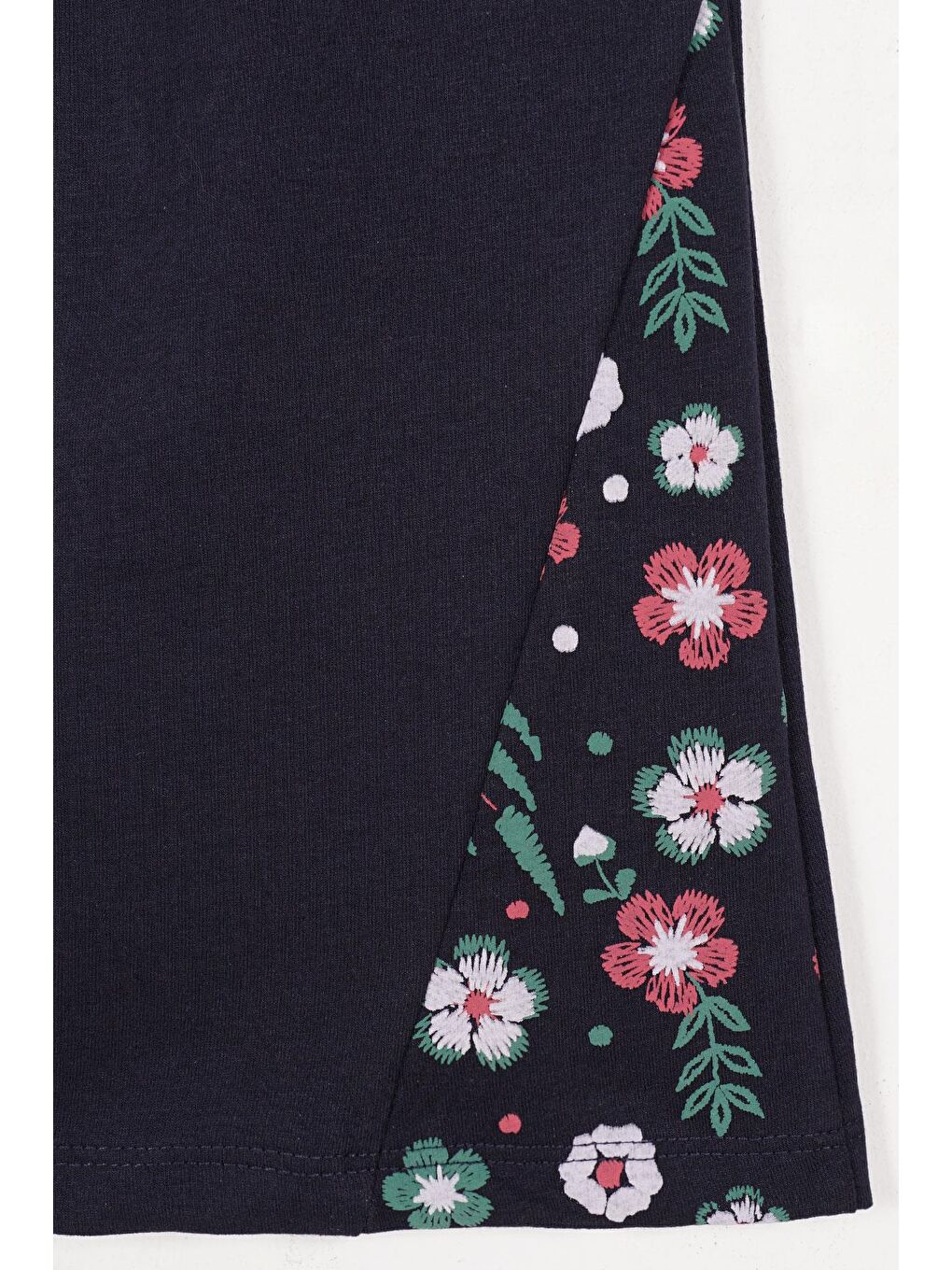 Ispanyol Paça Lacivert Renk Kız Çocuk Esofman Tek Alt-2