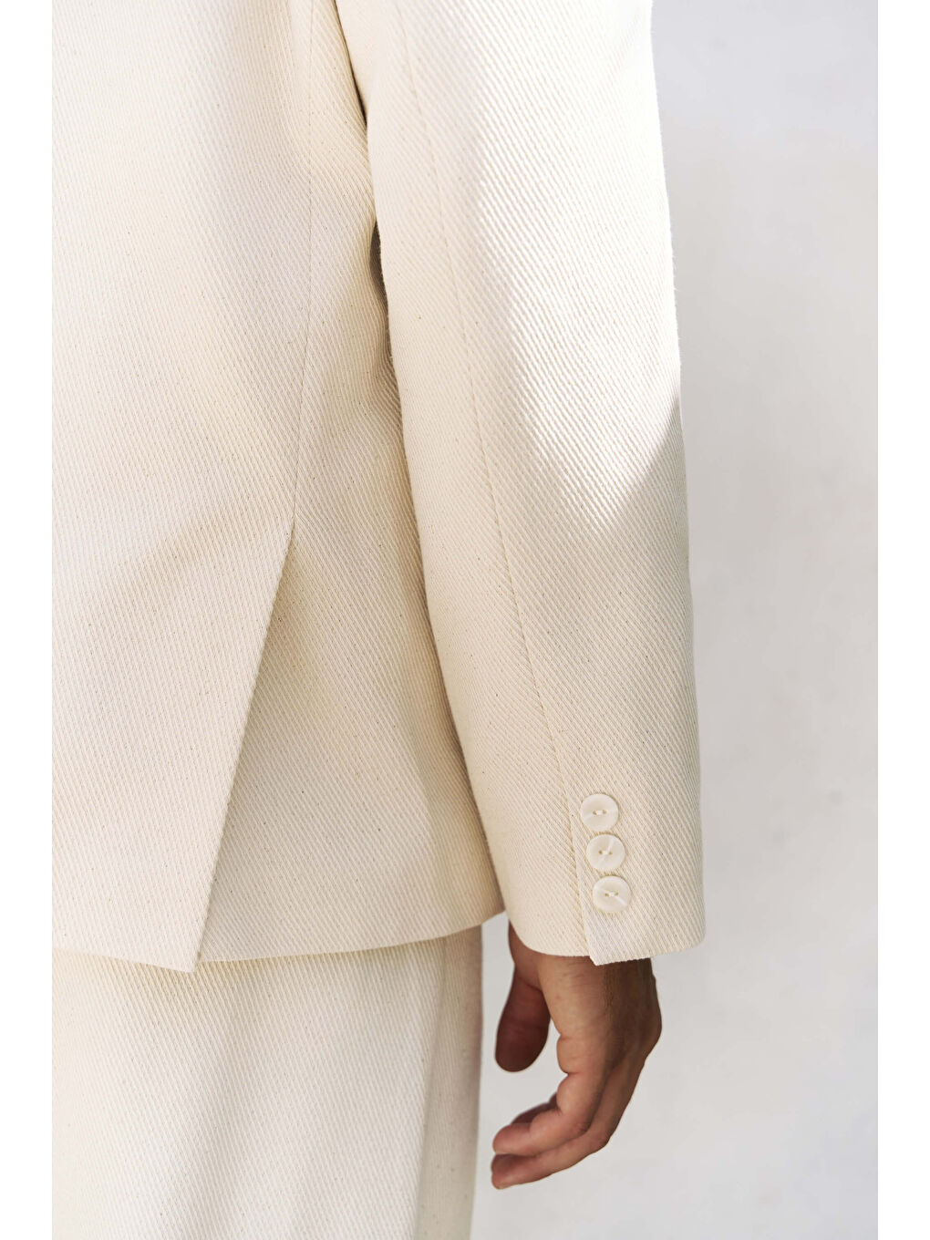 Bej Ayyubay Naturel Erkek %100 Pamuk Blazer Ceket-6