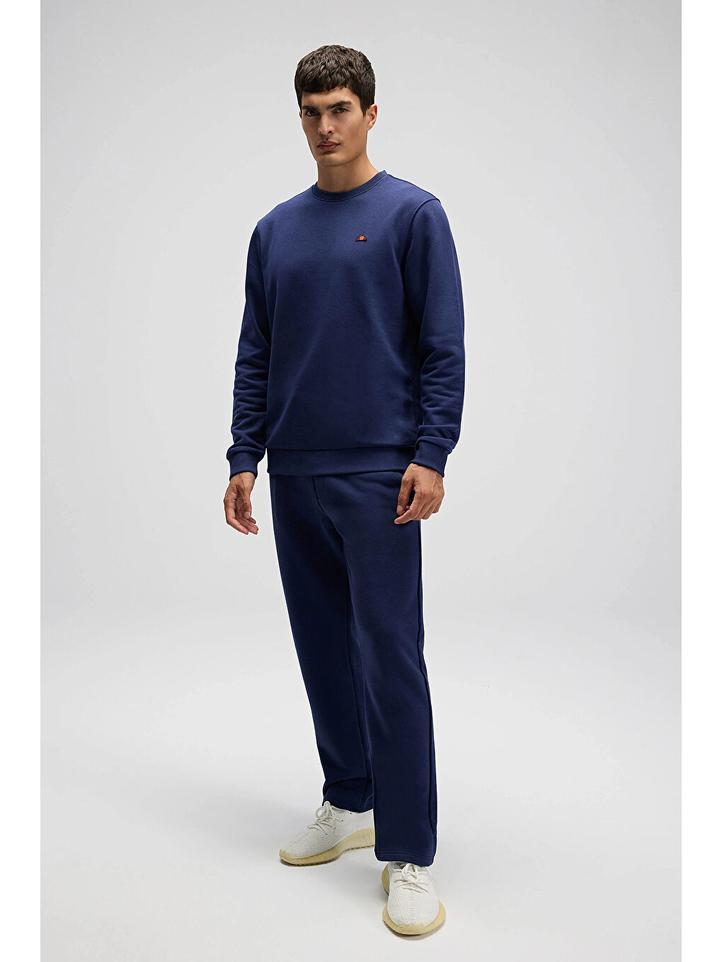 Lacivert Pamuklu Regular Fit Normal Bel Düz Paça Eşofman Altı EM700-NV-3