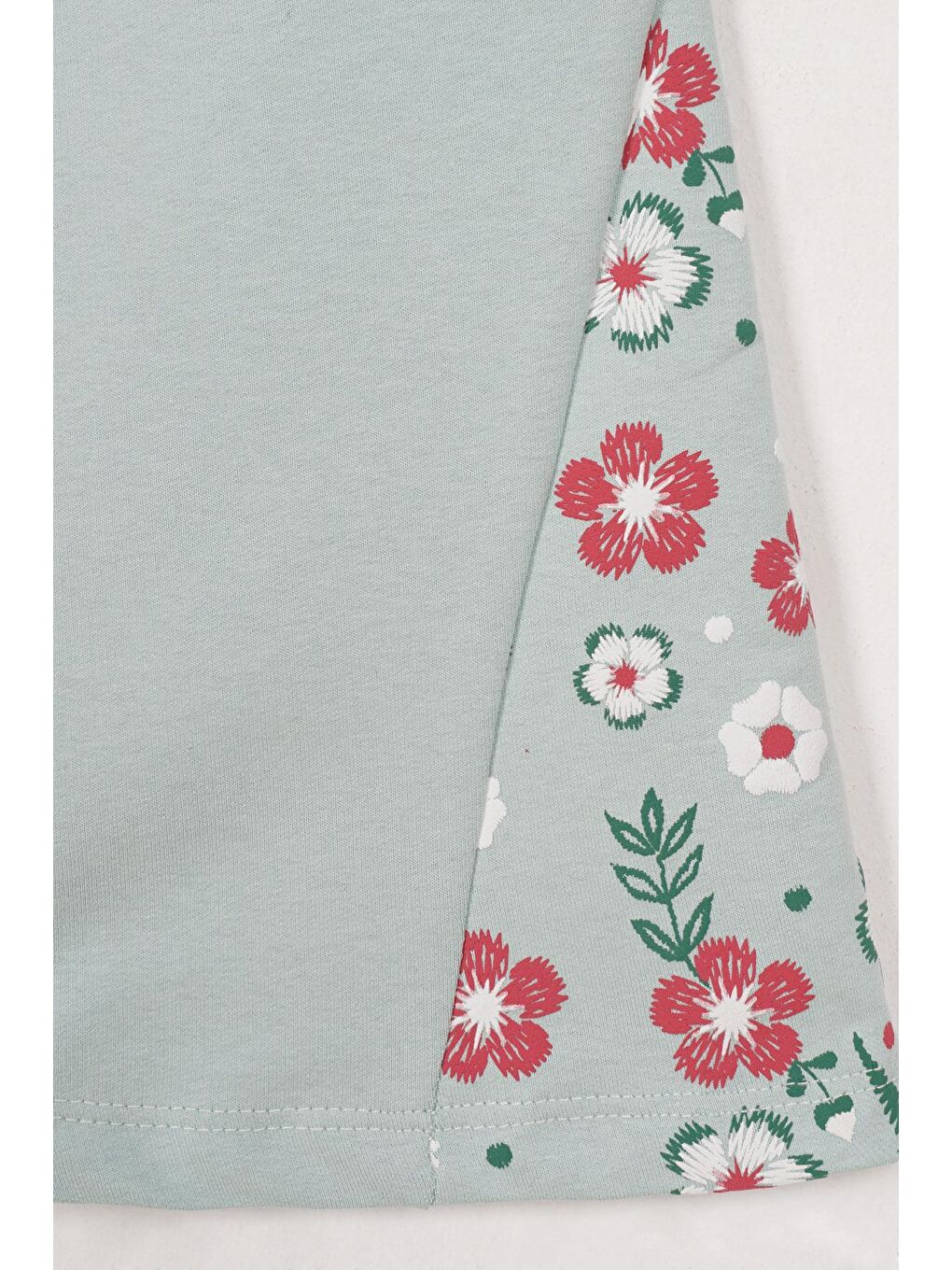 Yeşil Ispanyol Paça Acik Cagla Renk Kız Çocuk Esofman Tek Alt-2