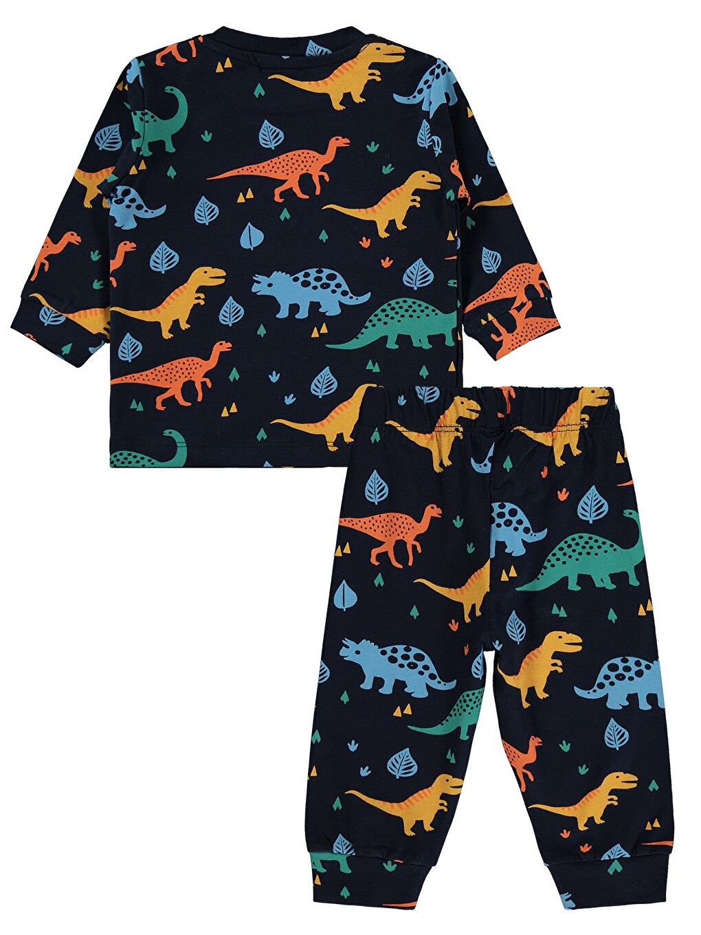 Baby Dinozorlu 6-18 Ay Pijama Takımı - Lacivert-2