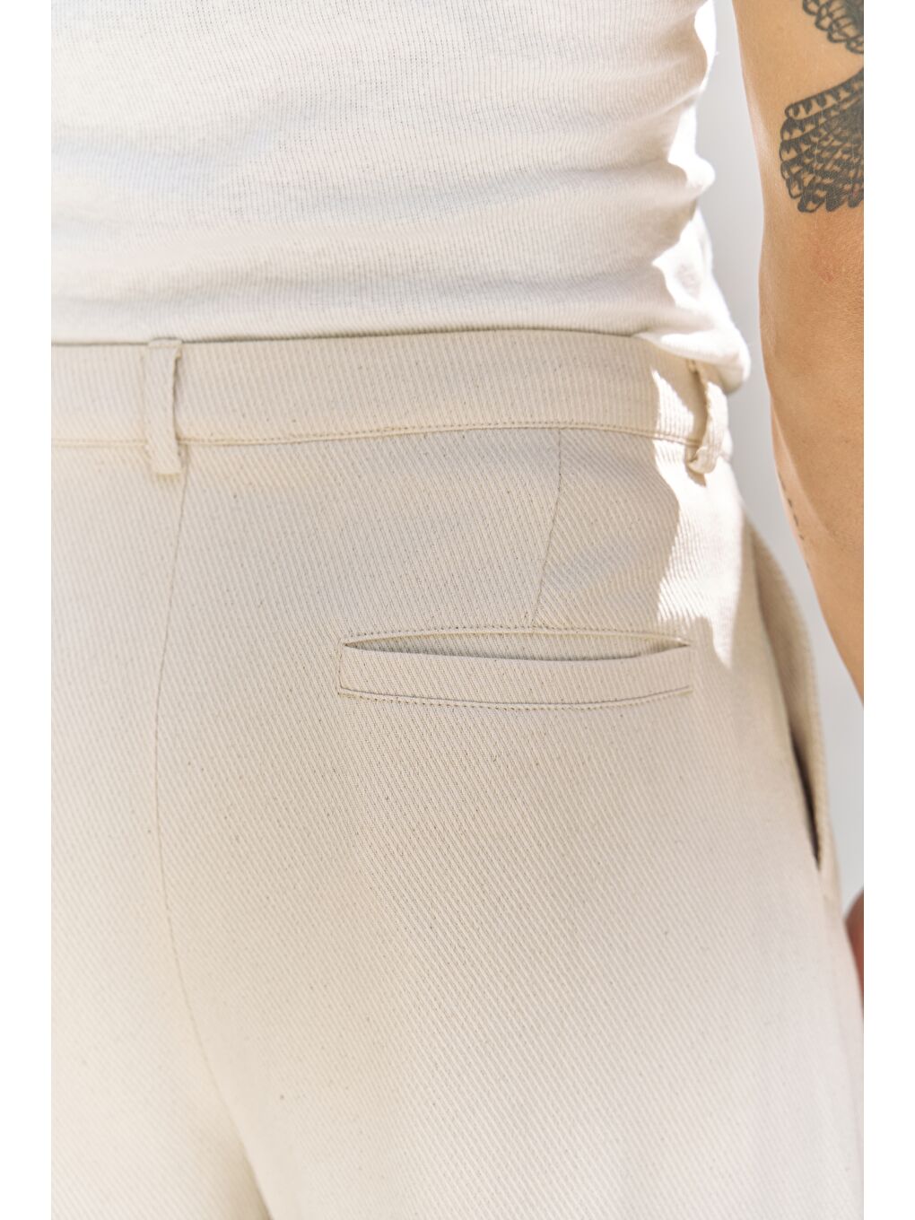 Bej Ayyubay Naturel Pileli Erkek %100 Pamuk Pantolon-6