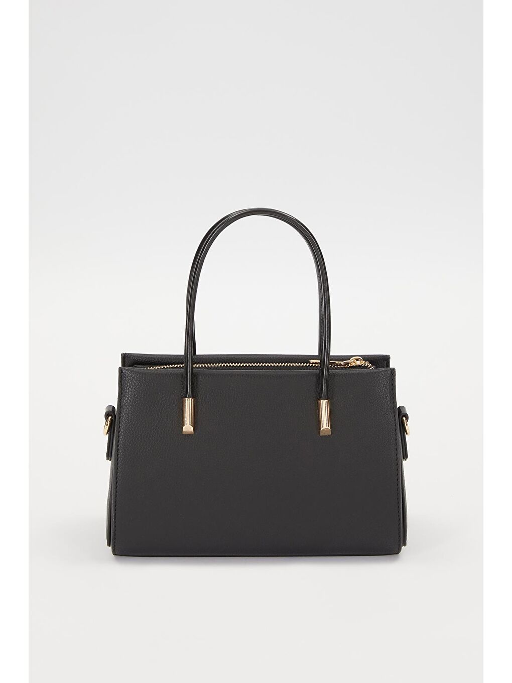 Siyah Siyah Gizli Cep Detaylı Kadın El ve Omuz Çantası 930257-3