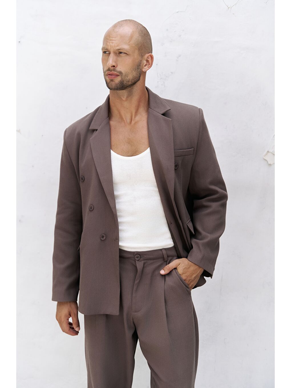 Kahverengi Ayyubay Kahve Erkek Blazer Ceket