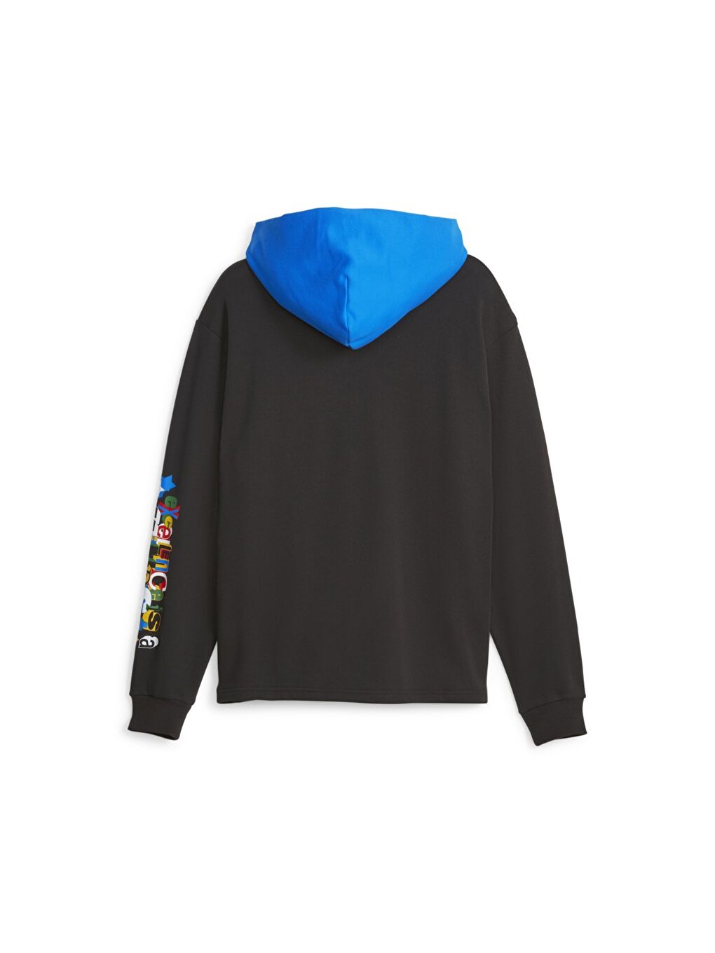 Trash Talk 1 Erkek Siyah Kapüşonlu Hoodie-3