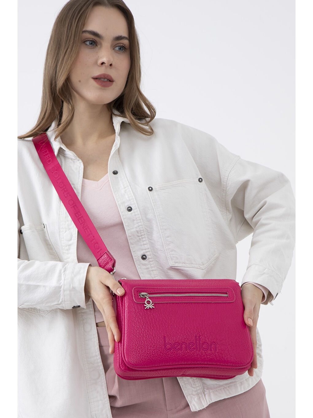 Kadin Çapraz Çanta Fuşya BNT1480-1