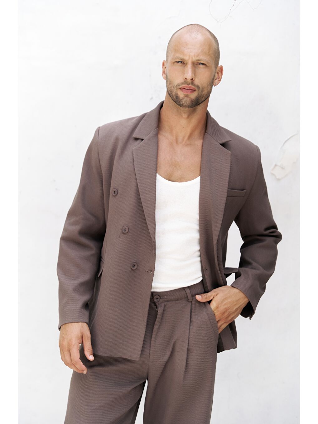 Kahverengi Ayyubay Kahve Erkek Blazer Ceket-5