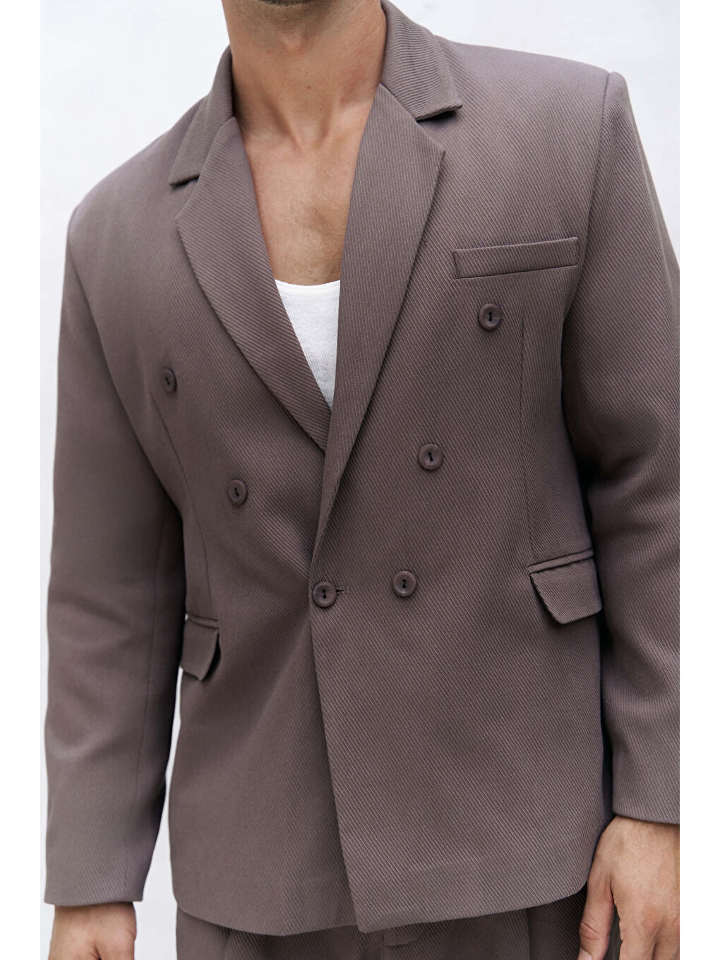 Kahverengi Ayyubay Kahve Erkek Blazer Ceket-7