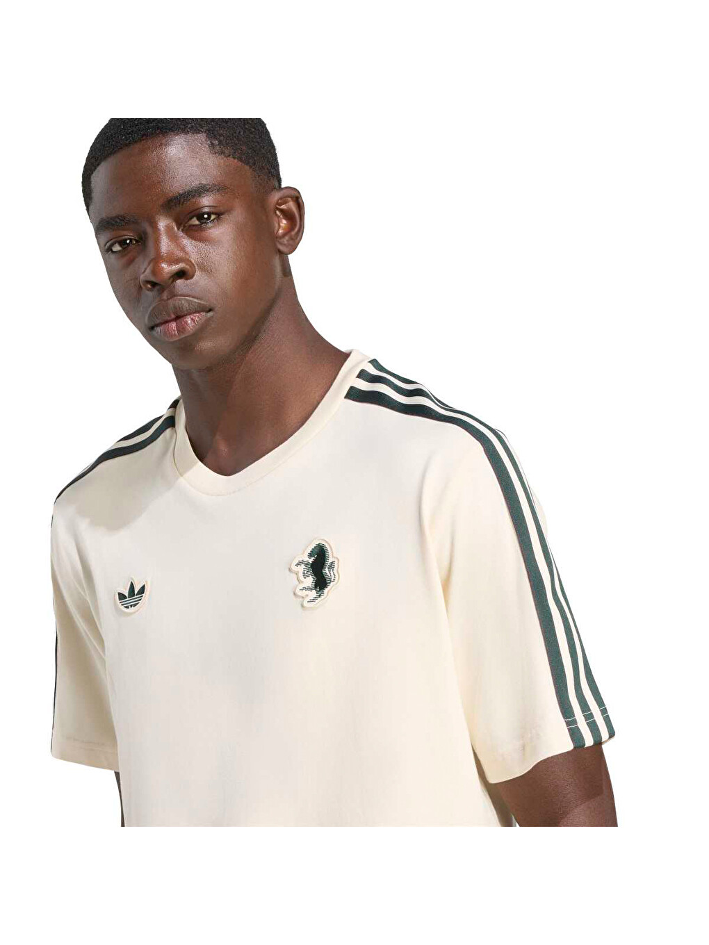 Juventus Icon Erkek Ekru Tişört-4