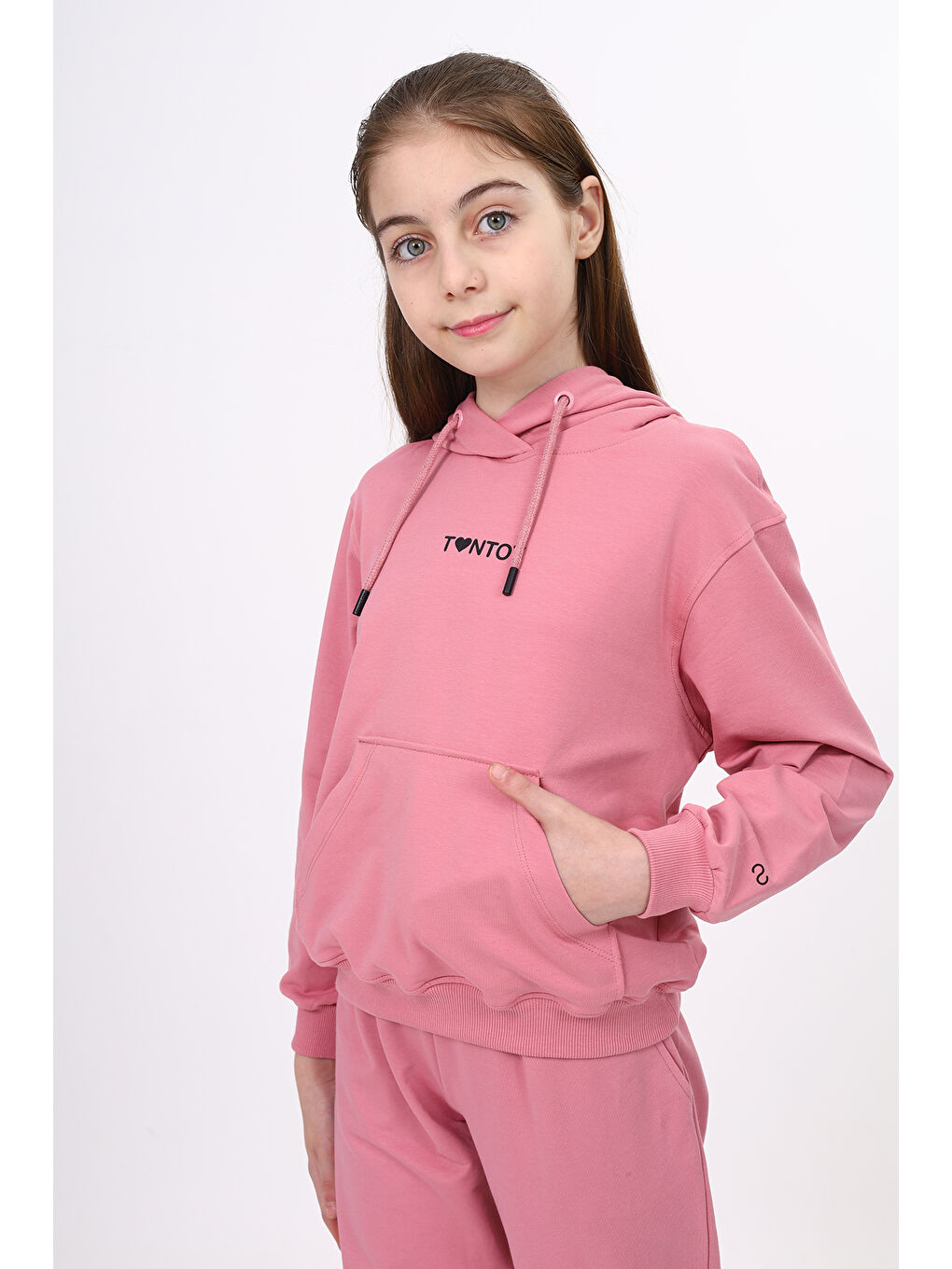 Toontoykids Pembe Kız Çocuk Baskılı Sweatshirt - 1