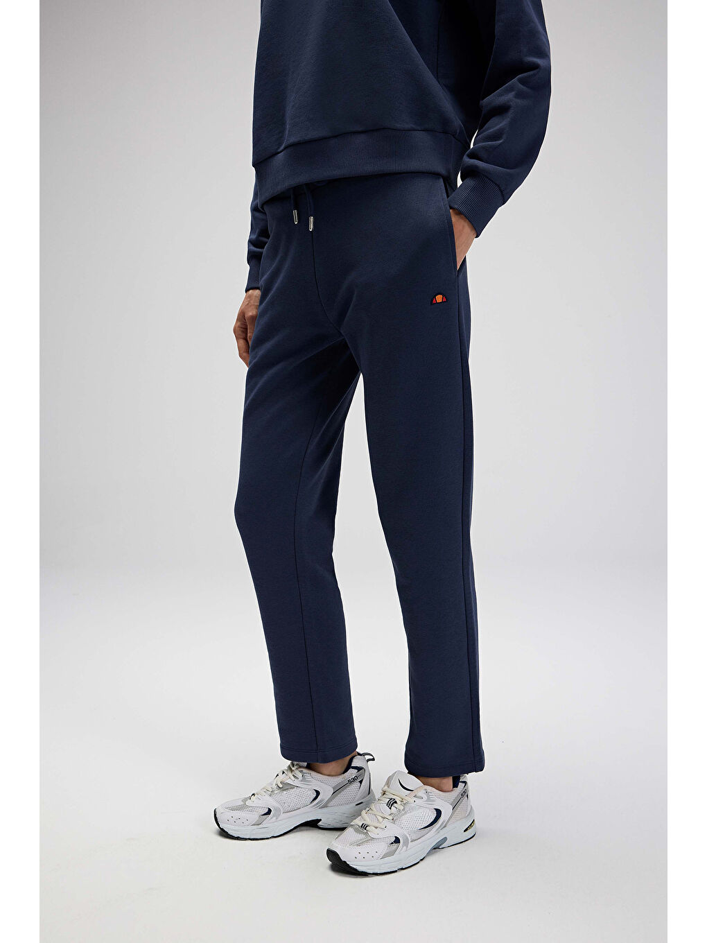 Lacivert Pamuklu Regular Fit Normal Bel Düz Paça Eşofman Altı EF556-NV