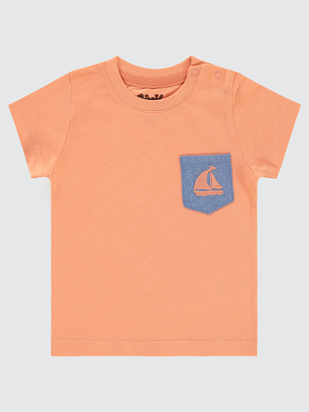 Civil Pembe Baby Erkek Bebek Tişört 6-18 Ay Şeftali