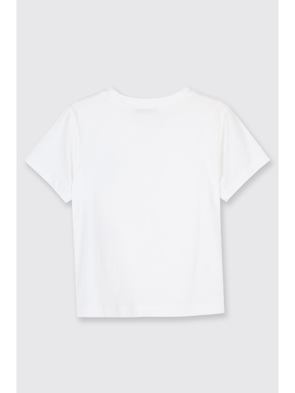 Kız Çocuk Kısa Kollu T-Shirt Beyaz-1