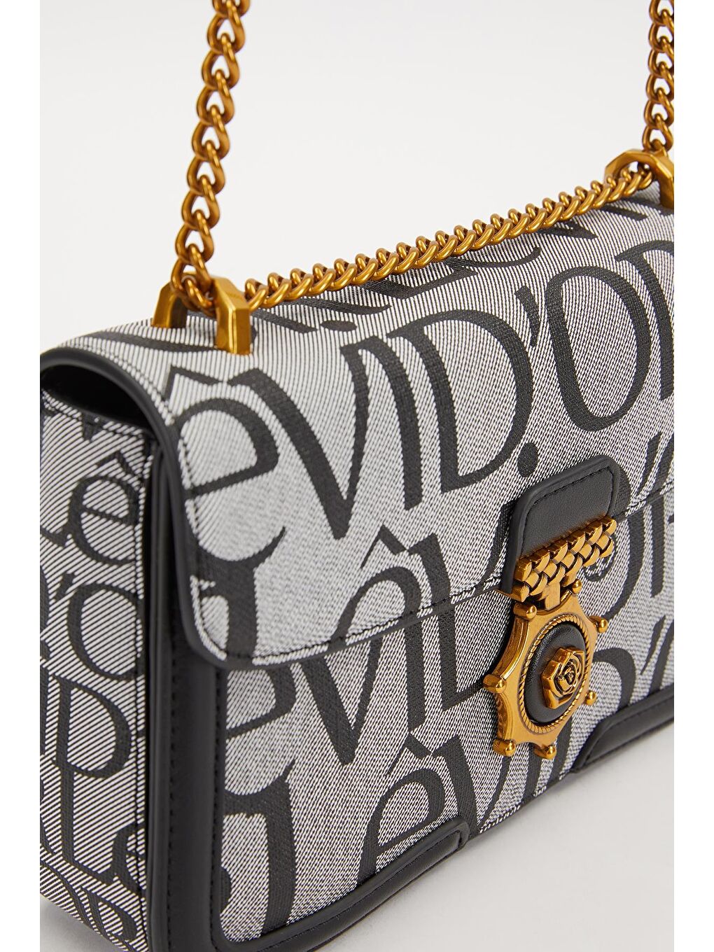 Siyah Zincir Askılı Omuz Çantası 930282-1