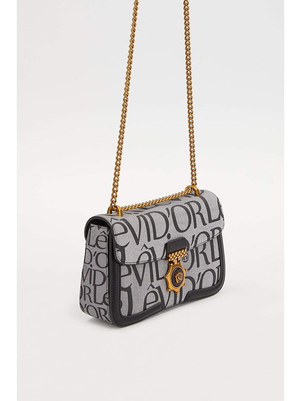 Siyah Zincir Askılı Omuz Çantası 930282-2