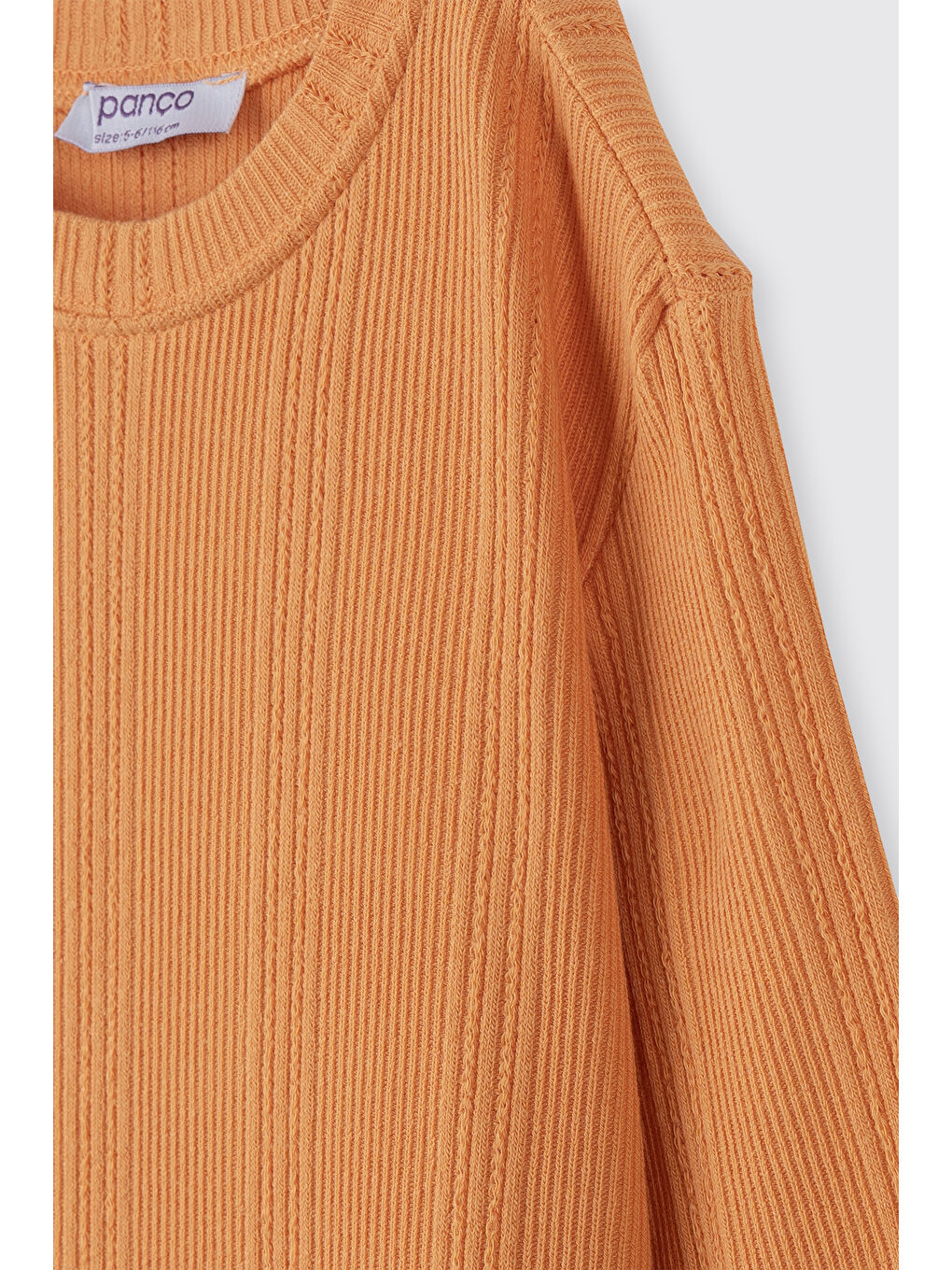 Pembe Kız Çocuk Uzun Kollu T-Shirt Somon-1