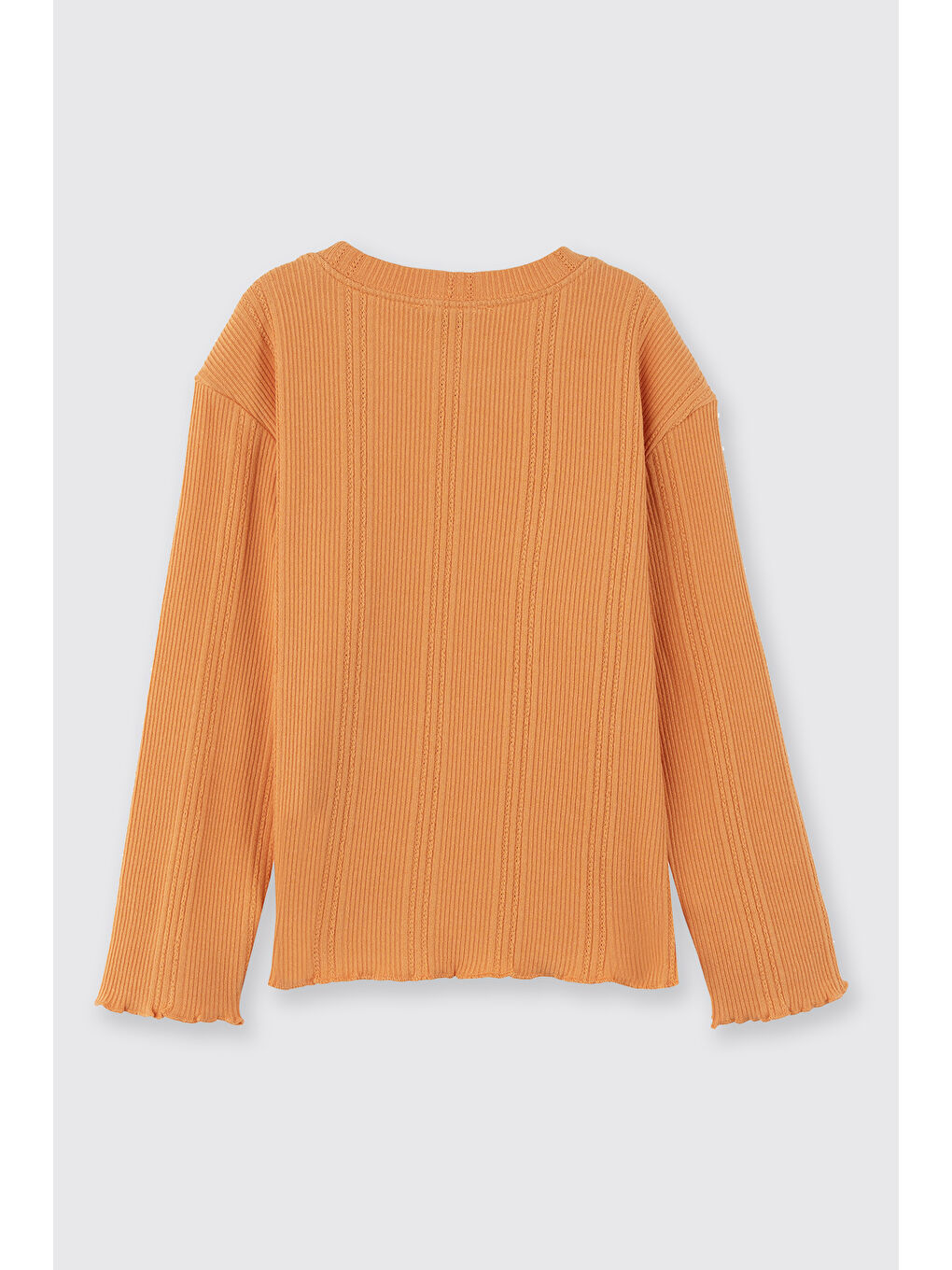 Pembe Kız Çocuk Uzun Kollu T-Shirt Somon-2