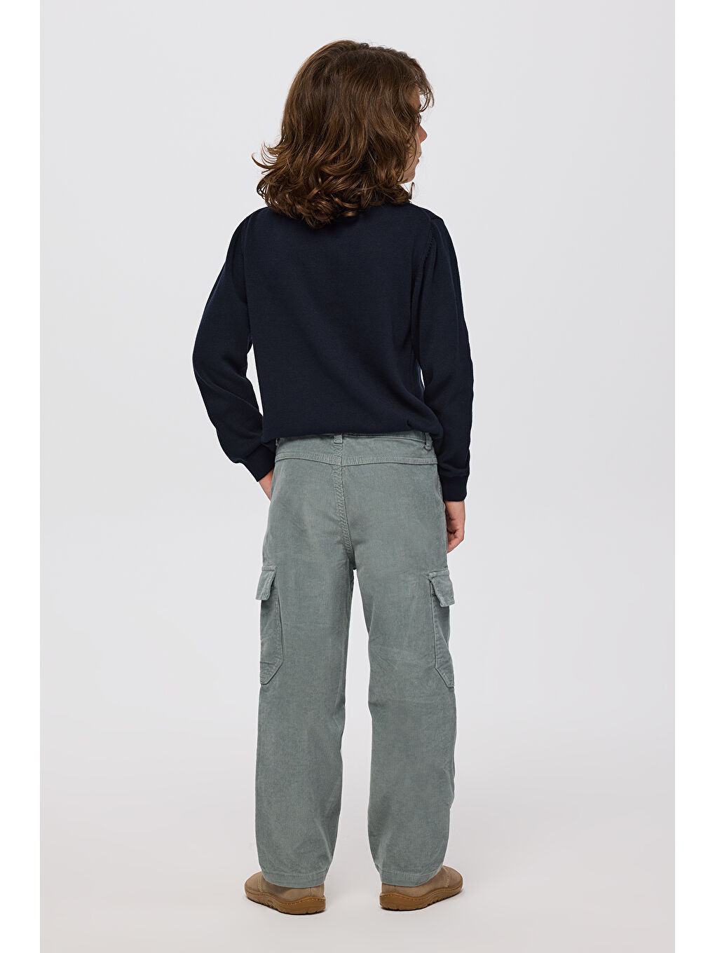 Erkek Çocuk Kadife Pantolon Yeşil-2