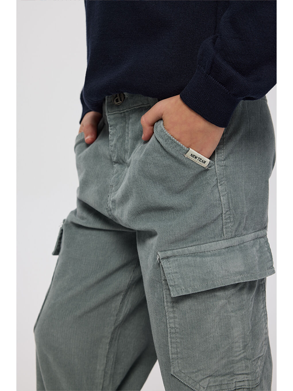 Erkek Çocuk Kadife Pantolon Yeşil-6