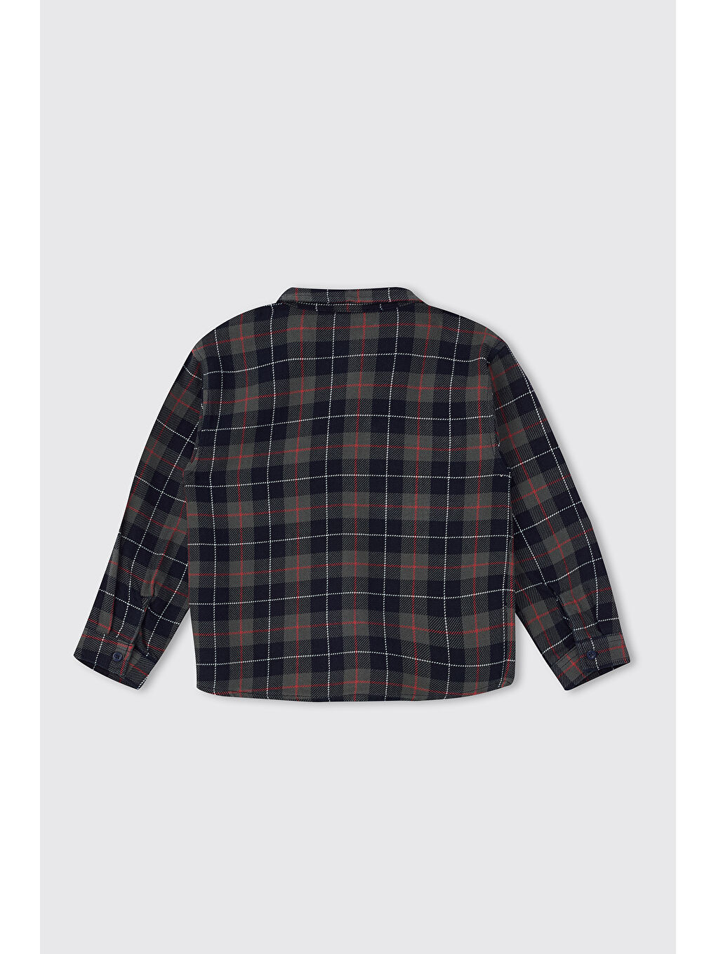 Erkek Çocuk Ekose Gömlek Lacivert-1