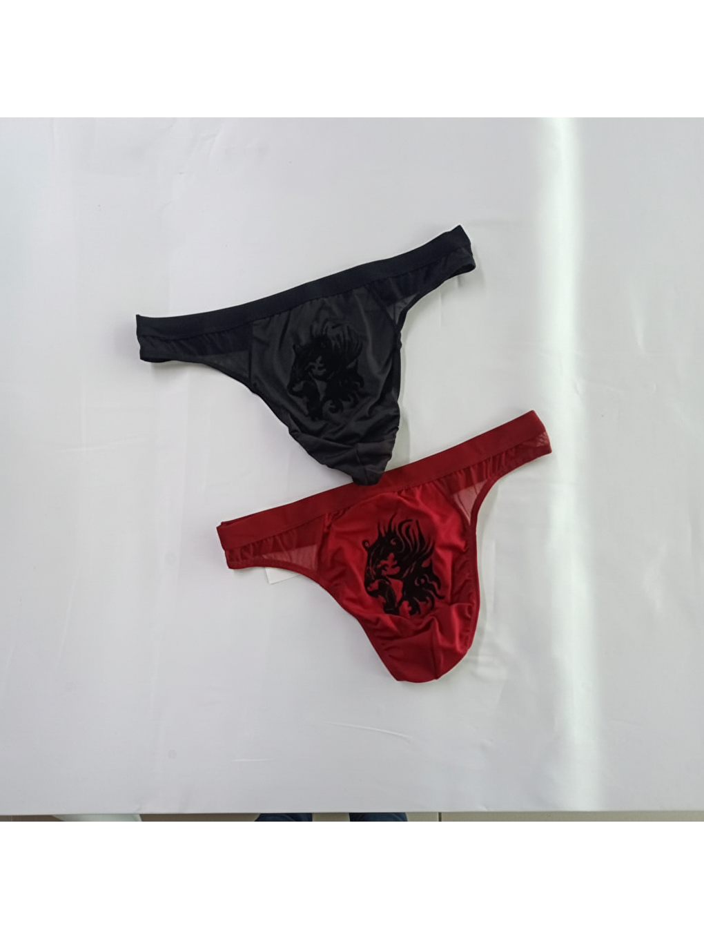 Karışık Erkek 2'li Paket Bordo-siyah Renk Külot Bb2198