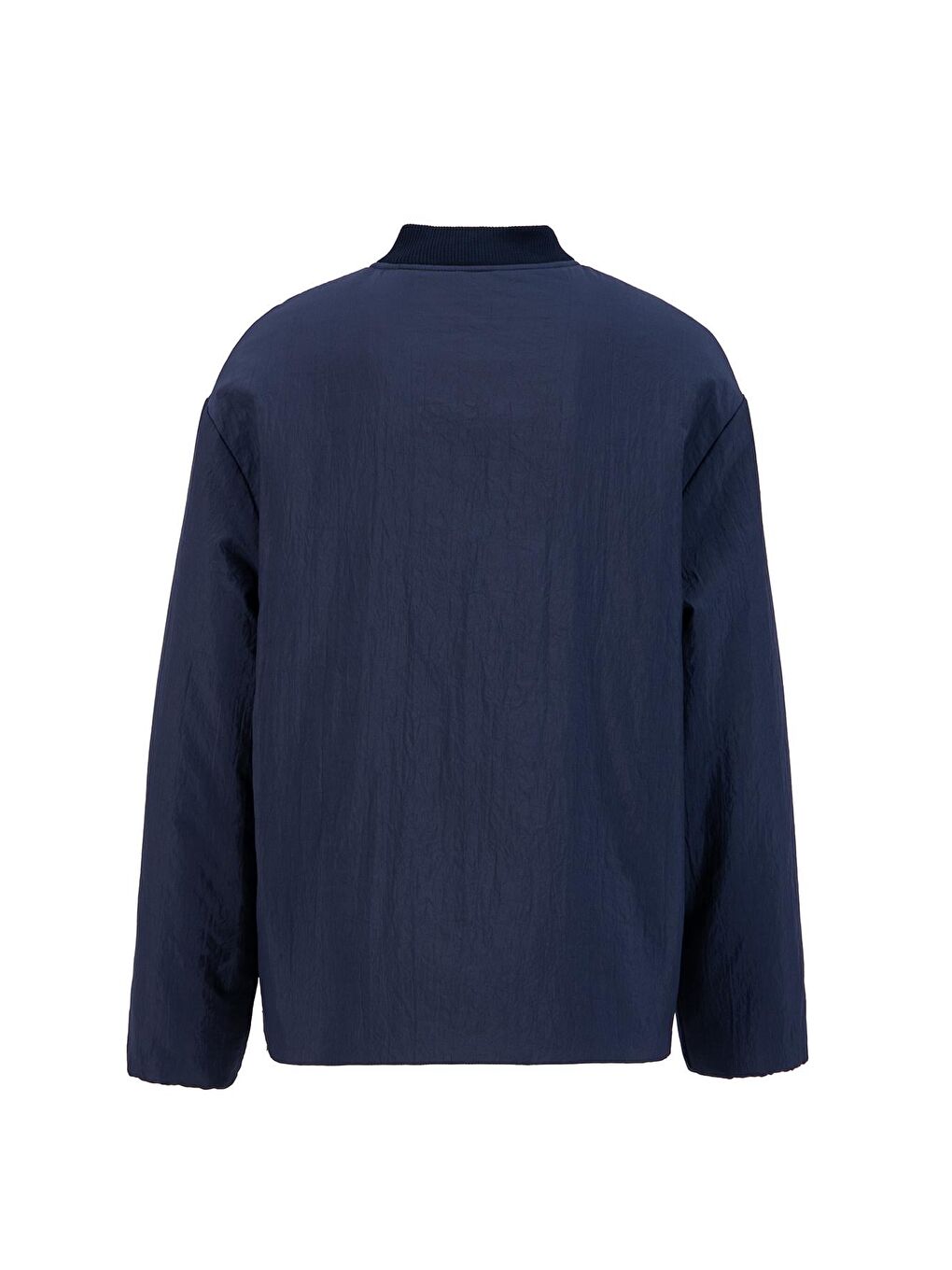 Yaka Ribanalı Bomber Mont 24Kd7522 Lacivert-5