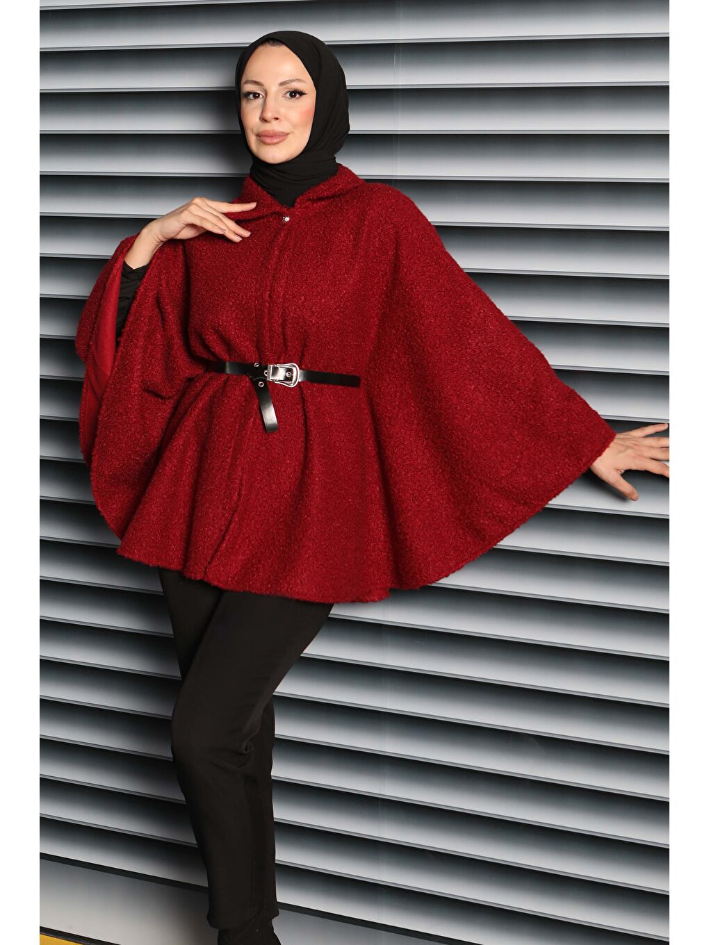 Kemerli Buklet Panço Bordo - 27823-BORDO