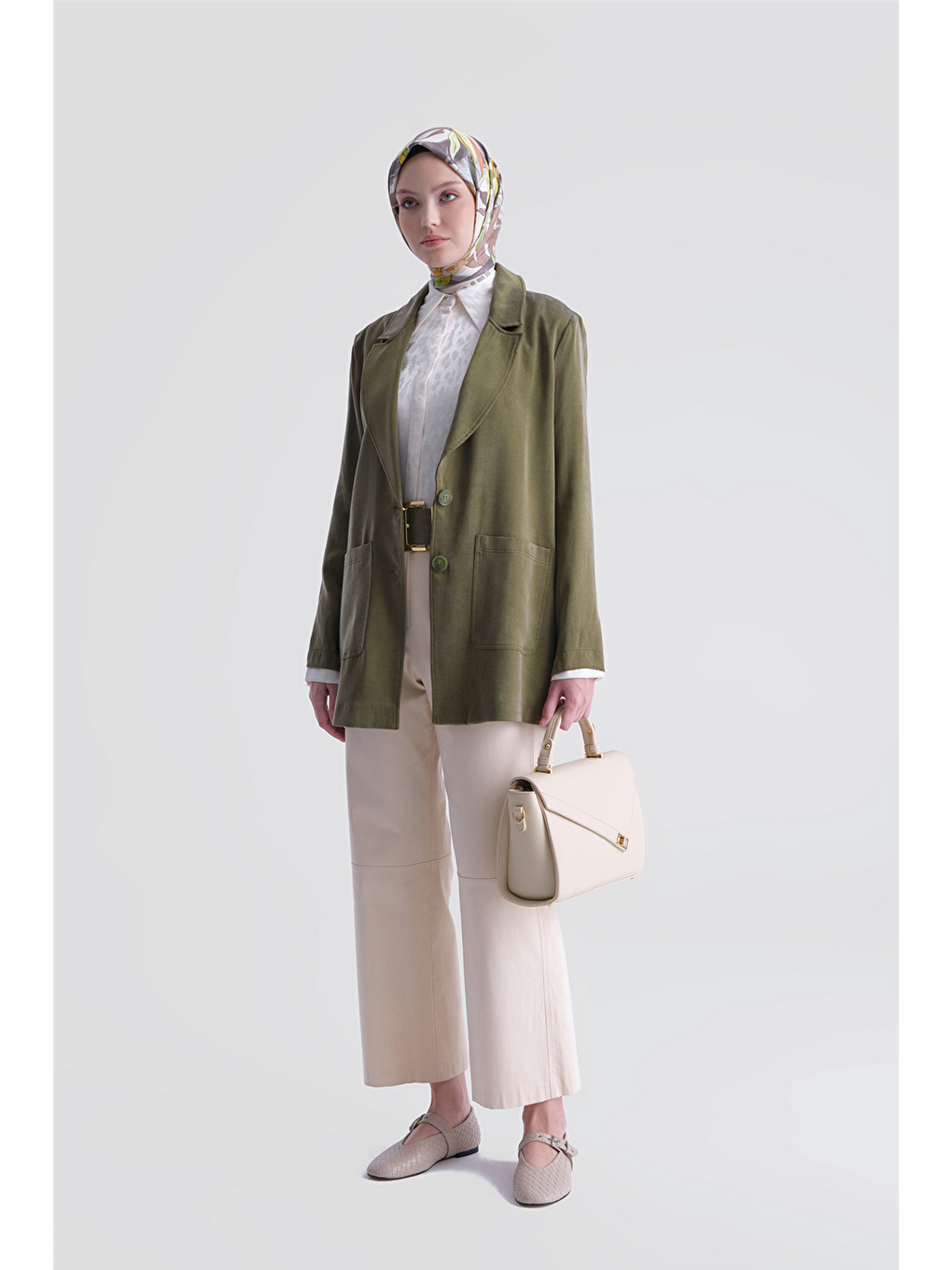 Kupra Blazer Ceket Haki-1