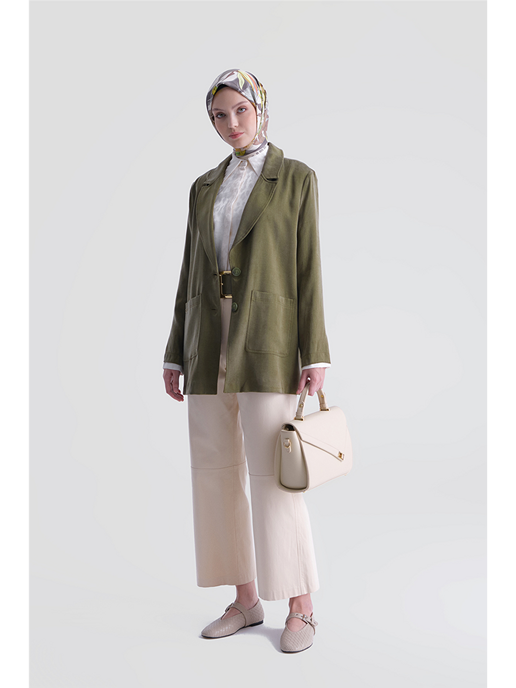 Kupra Blazer Ceket Haki-2