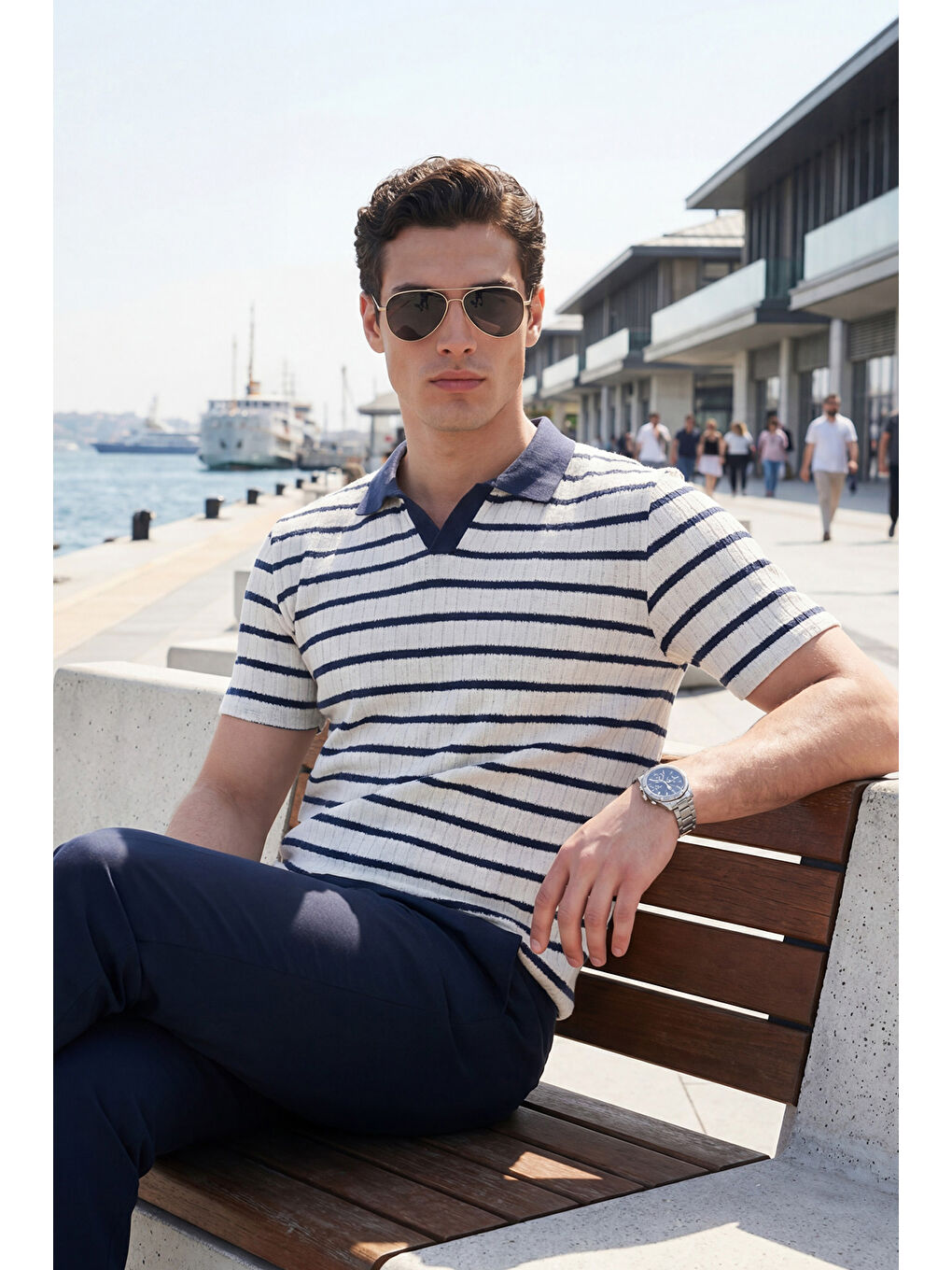 İndigo Pamuklu Regular Fit Polo T Shirt 5904022-1