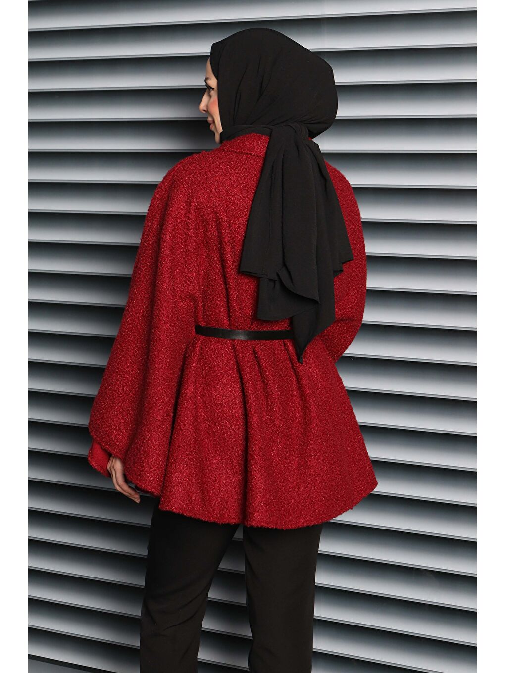 Kemerli Buklet Panço Bordo - 27823-BORDO-1