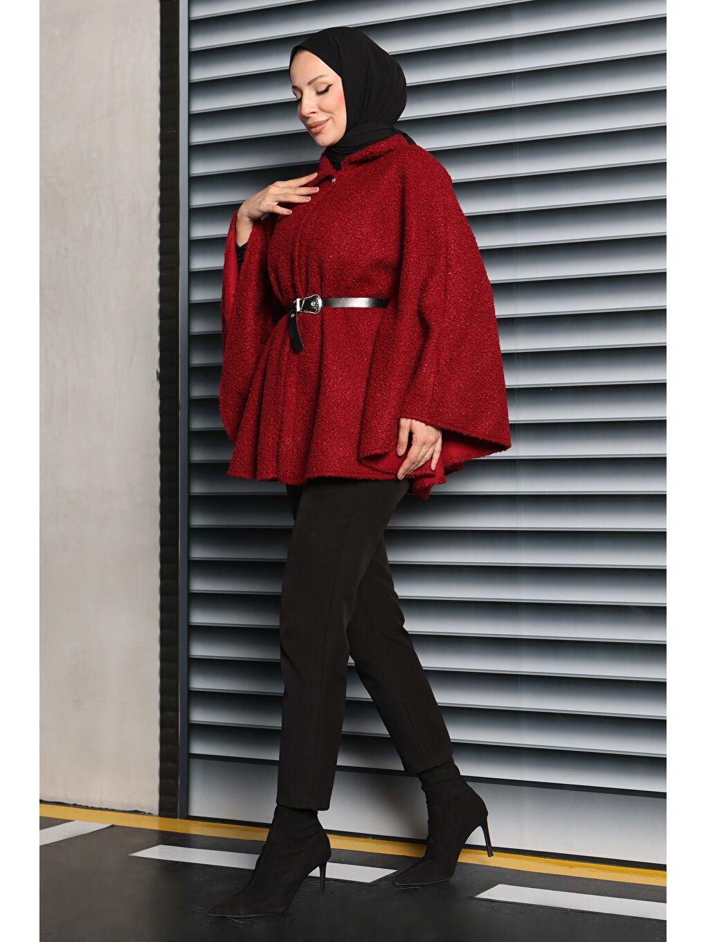 Kemerli Buklet Panço Bordo - 27823-BORDO-2