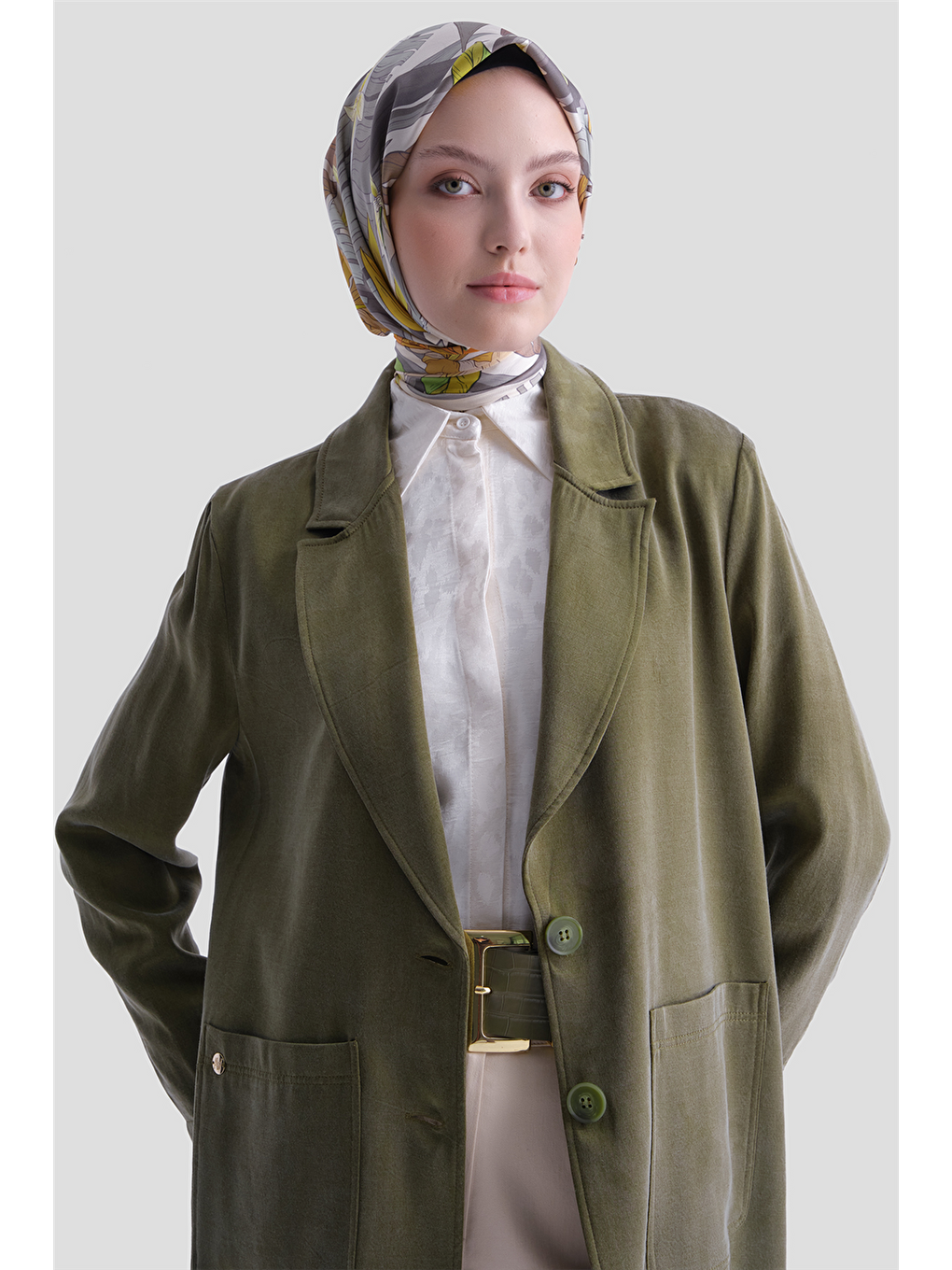 Kupra Blazer Ceket Haki-3