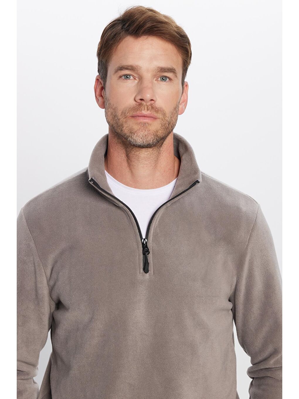 Karışık Unisex 3'Lü Paket Lacivert-Gri-Siyah Standart Fit Tüylenme Yapmayan Soğuk Geçirmez Polar Sweatshirt-2