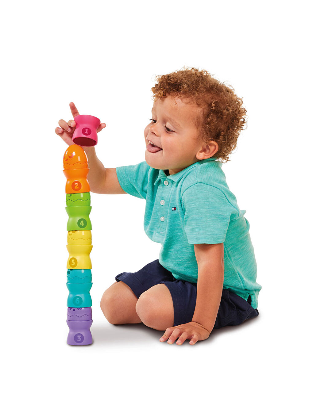 Tomy Renksiz Toomies Saklambaçlı Yumurta Kule Seti  TPR73083 - 1