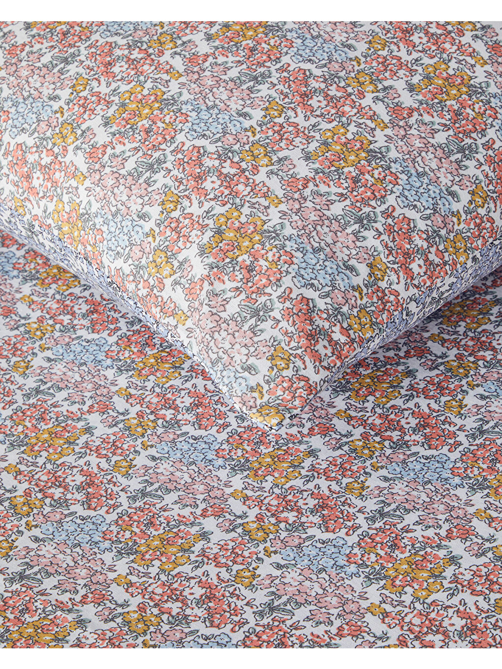 Crispy Bouquets Çift Taraflı Kolay Ütülenir Çift Kişilik Nevresim Takımı 200x220 cm Turuncu-4