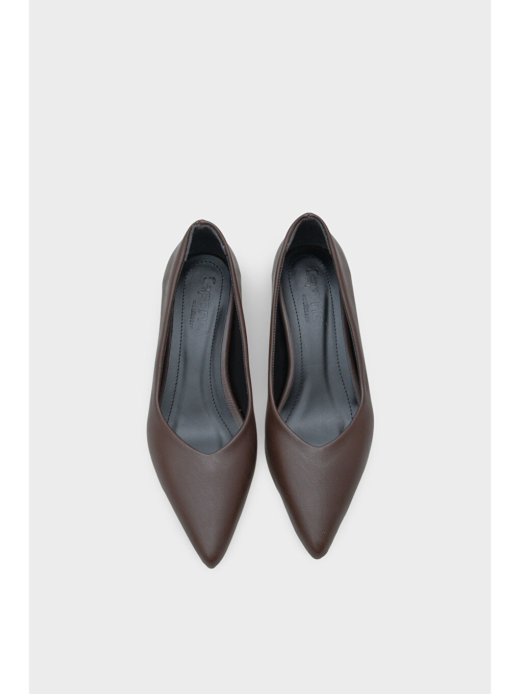 Kahverengi Shanta Süet Görünümlü Sivri Burun Kısa Topuk Günlük Kadın Topuklu Ayakkabı-5