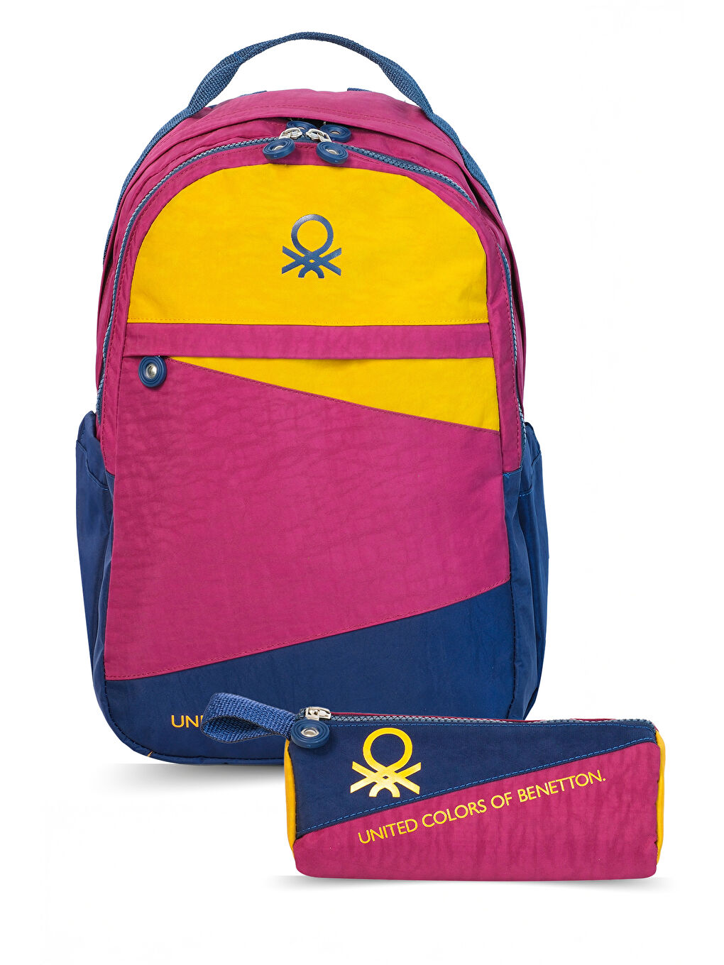 Color Blocking Unisex Çocuk Sırt Çantası Seti