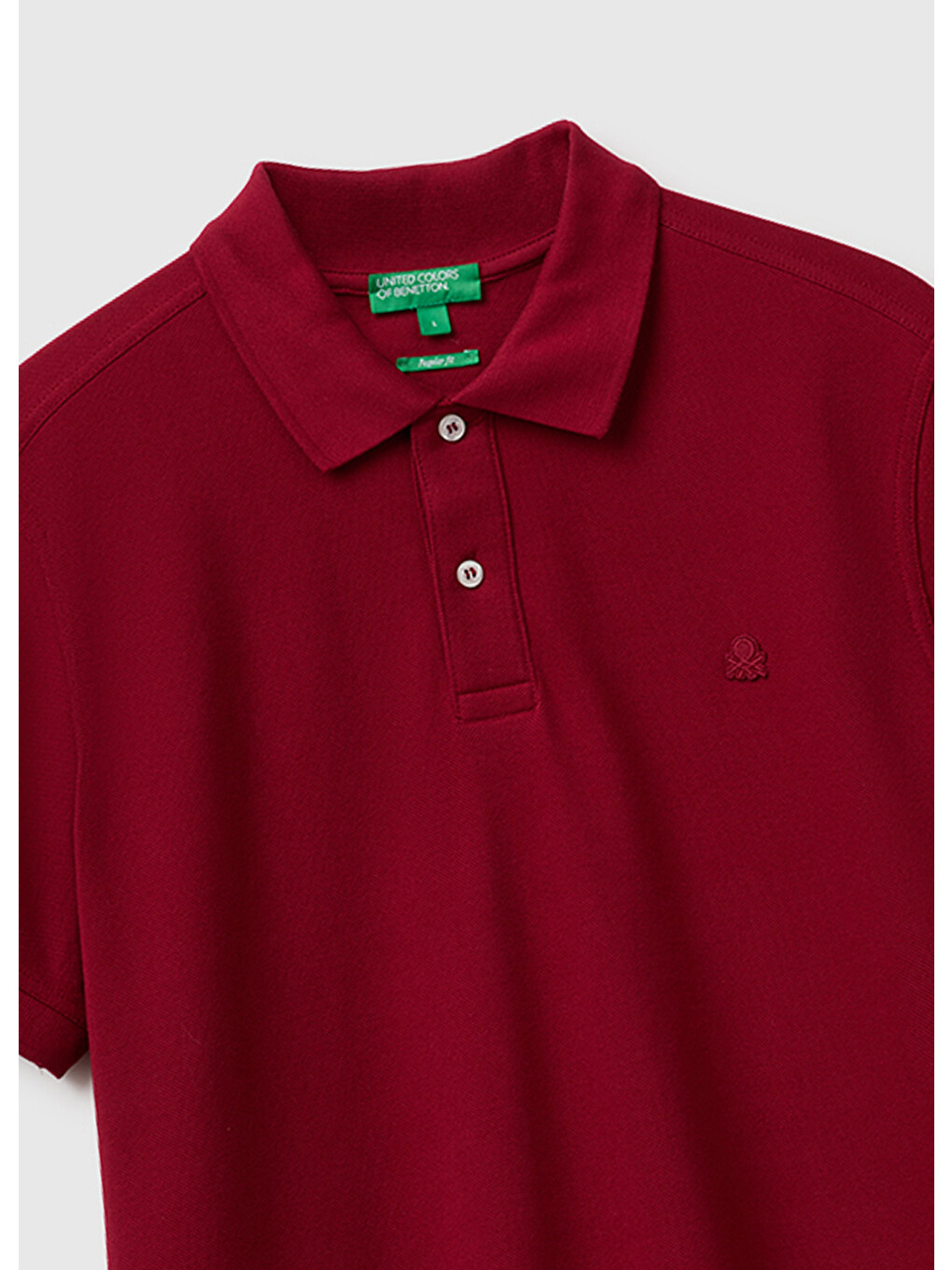 Erkek Bordo Regular Fit Kısa Kollu Polo T-shirt-2