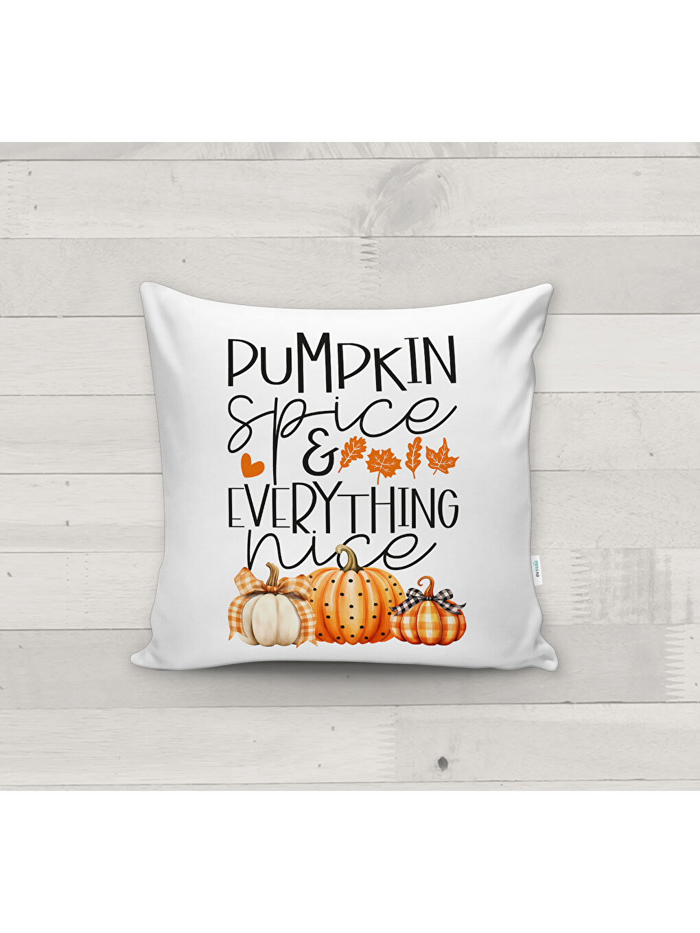 Karışık Sonbahar Desenli Kırlent Kılıfı-1