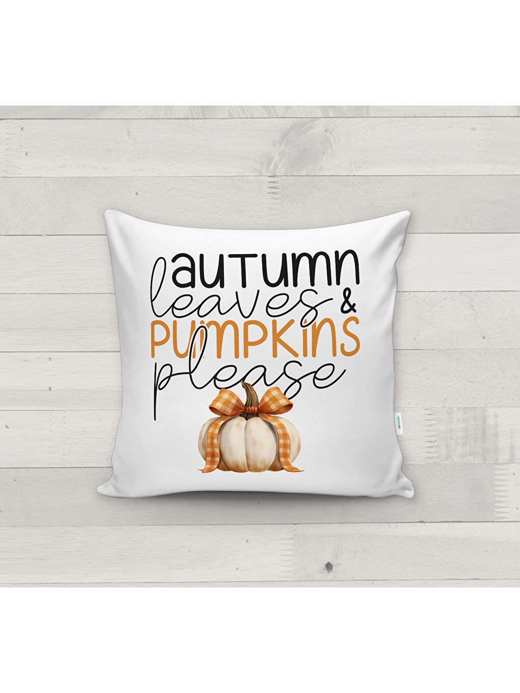 Karışık Sonbahar Desenli Kırlent Kılıfı-1