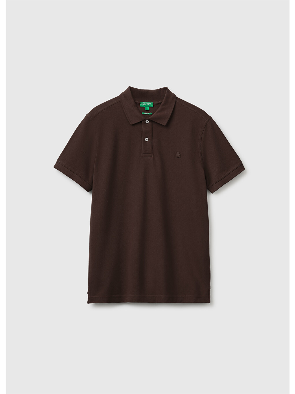 Erkek Koyu Kahverengi Regular Fit Kısa Kollu Polo T-shirt