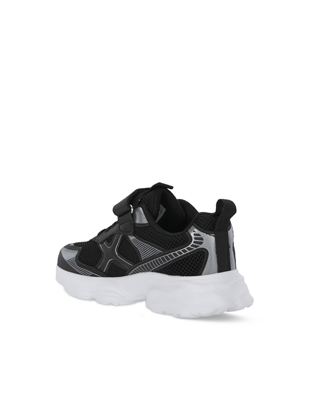 FIZZY Unisex Çocuk Cırt Cırtlı Siyah / Gümüş Günlük Spor Ayakkabısı-2