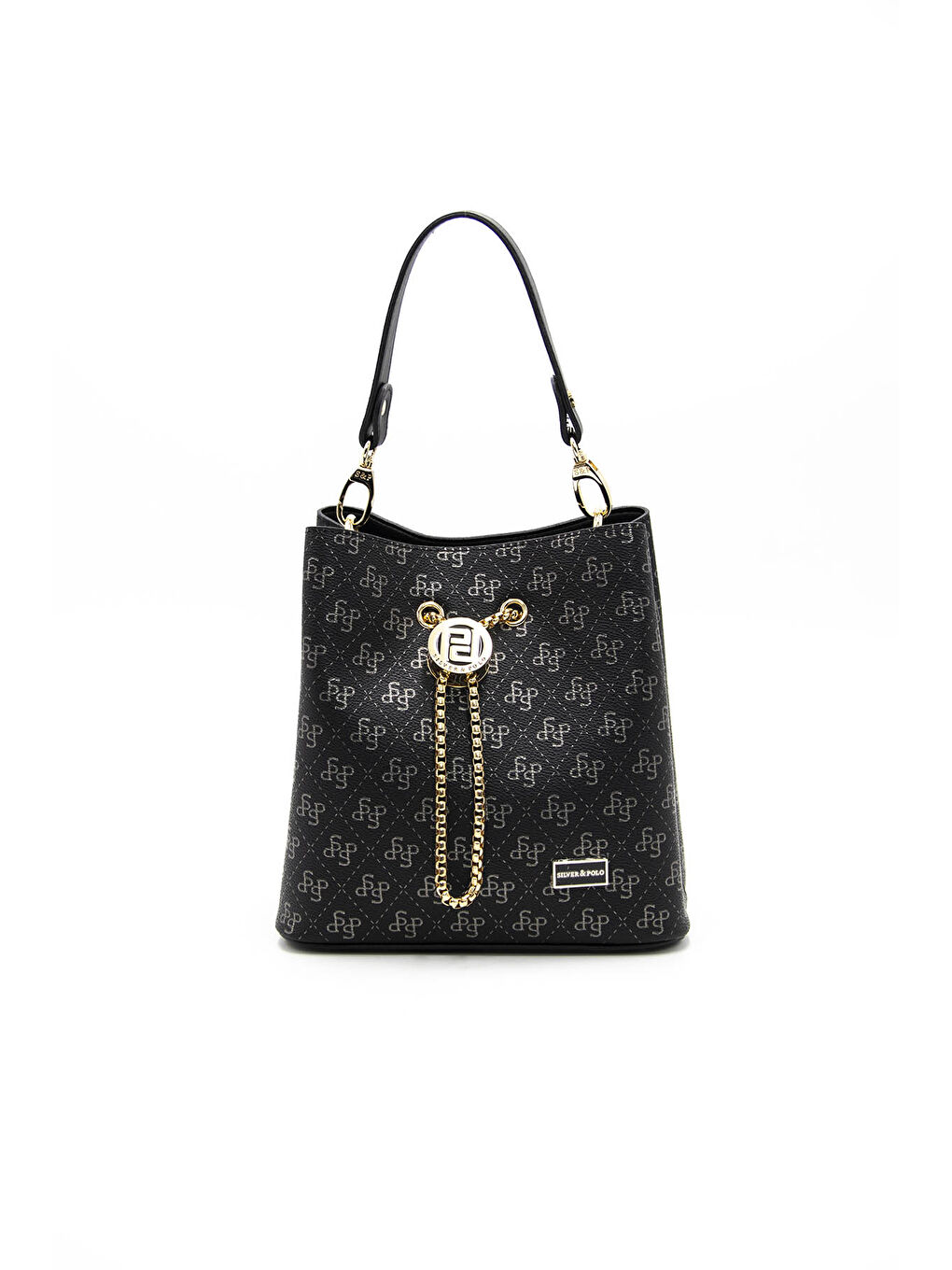 Kadın Çapraz Çanta 967-42713 M178 Siyah Platin-Mat Siyah