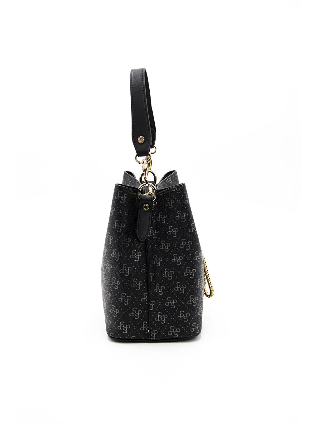 Kadın Çapraz Çanta 967-42713 M178 Siyah Platin-Mat Siyah-2