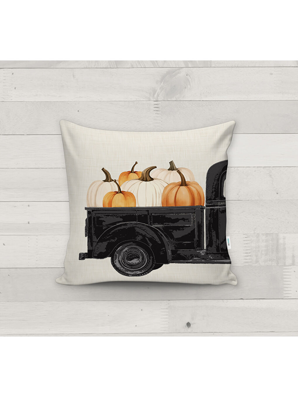 Karışık Sonbahar Desenli Kırlent Kılıfı-1