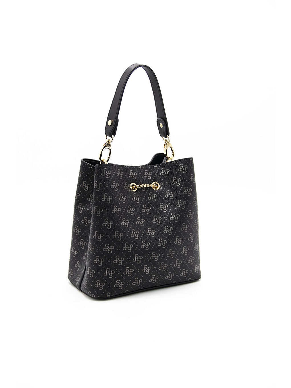 Kadın Çapraz Çanta 967-42713 M178 Siyah Platin-Mat Siyah-3