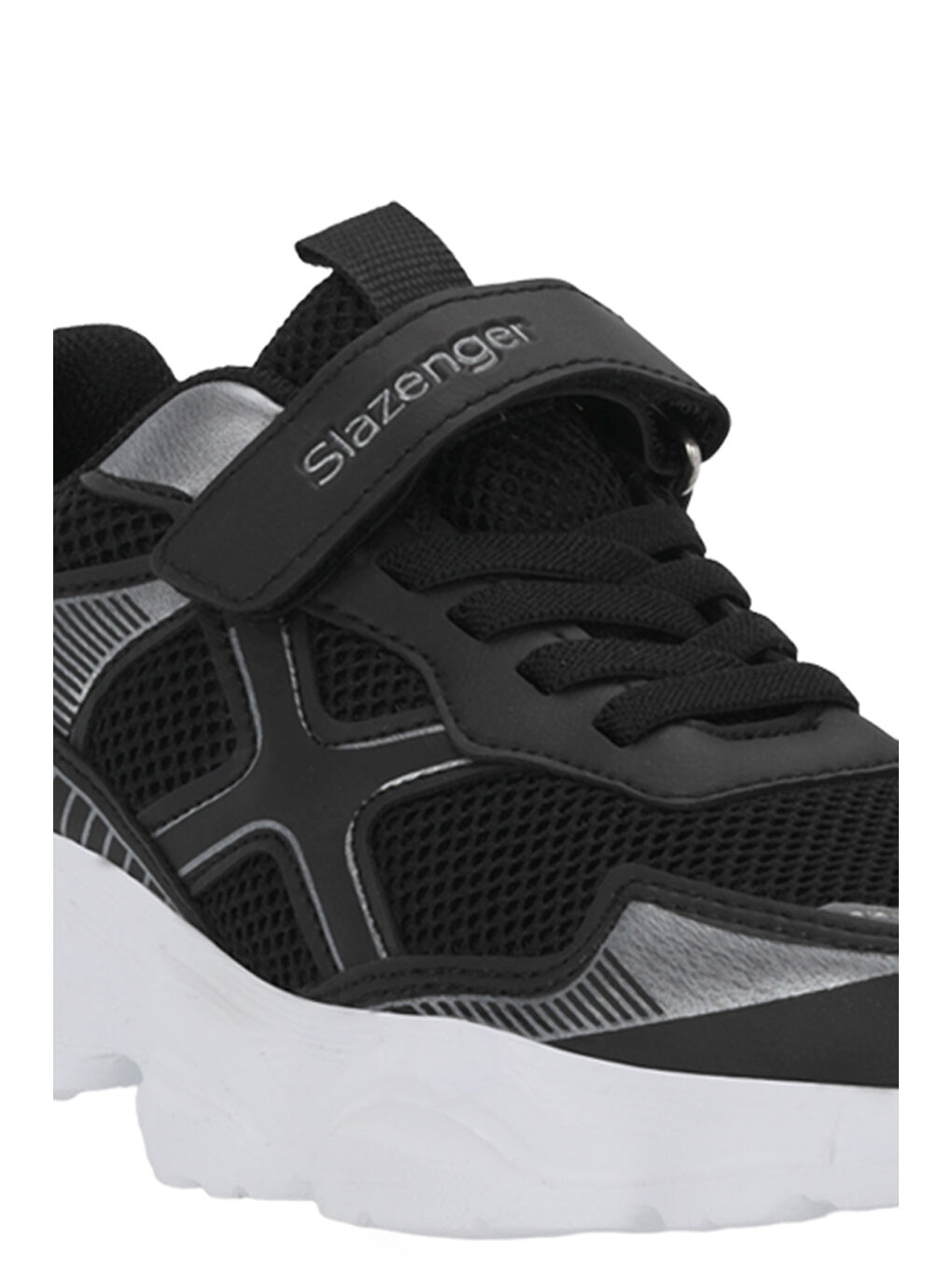 FIZZY Unisex Çocuk Cırt Cırtlı Siyah / Gümüş Günlük Spor Ayakkabısı-3