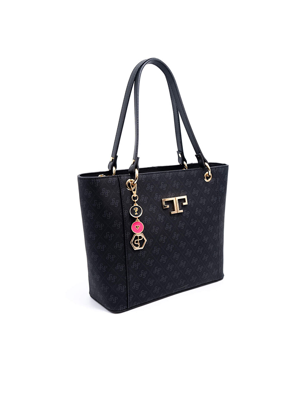 Siyah Kadın Omuz Çantası 1176-46280 SILVER POLO BAYAN ÇANTASI M178 SİYAH-MAT SİYAH-2