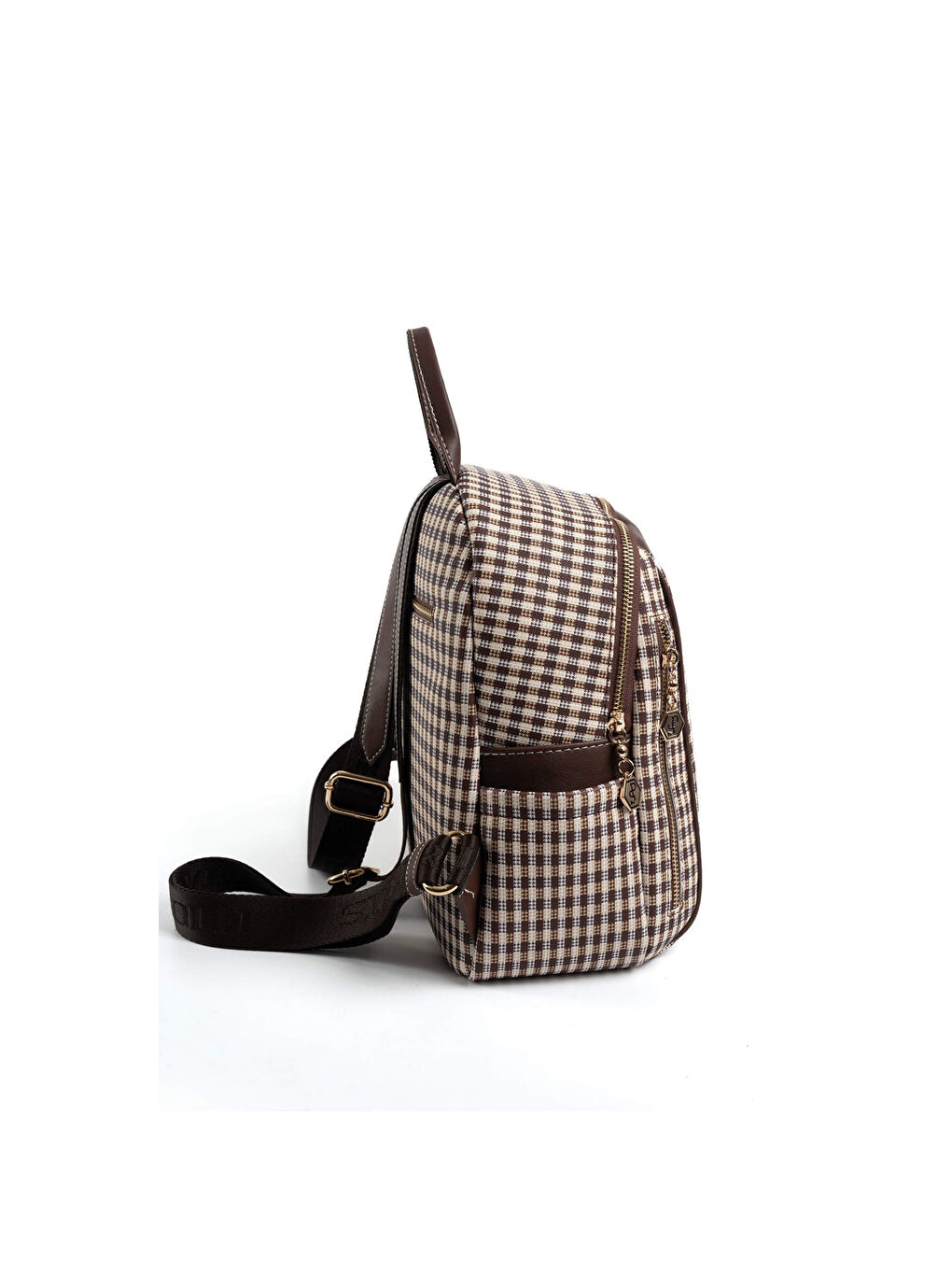 Kahverengi Kadın 906-47376 SILVER POLO SIRT ÇANTASI M191 KAHVE SARI-MAT KAHVE-3